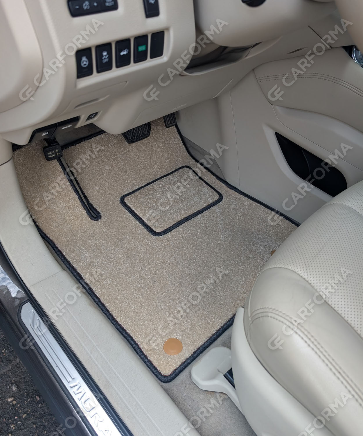 Ворсовые коврики на Nissan Murano (Z52) 2014&nbsp;-&nbsp;2022 в Иркутске