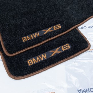 Ворсовые коврики на BMW X6 (E71/E72) 2008 - 2014 в Иркутске