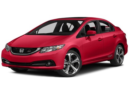 Ворсовые коврики на Honda Civic IX 4d 2012 - 2015 в Иркутске