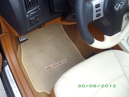 Ворсовые коврики на Infiniti FX I 2003 - 2008 в Иркутске