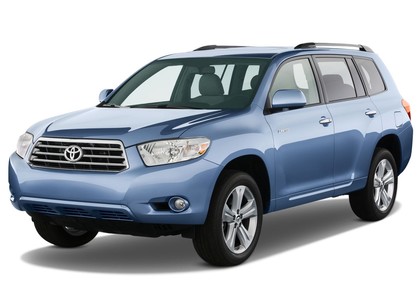 Ворсовые коврики на Toyota Highlander II 2007 - 2013 в Иркутске