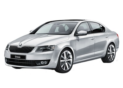 Ворсовые коврики на Skoda Octavia A7 2013 - 2020 в Иркутске