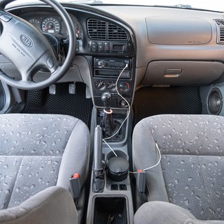 Ворсовые коврики на KIA Spectra 2000 - 2011 в Иркутске