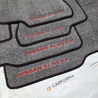Ворсовые коврики на Nissan Almera 2 (N16) 2000 - 2006 в Иркутске Ворсовые коврики на Nissan Almera 2 (N16) 2000 - 2006 в Иркутске