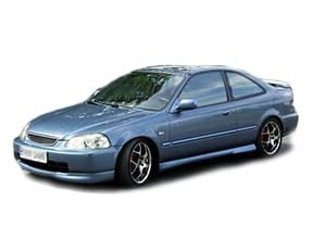 Ворсовые коврики на Honda Civic VI 2d 1995 - 2000 в Иркутске