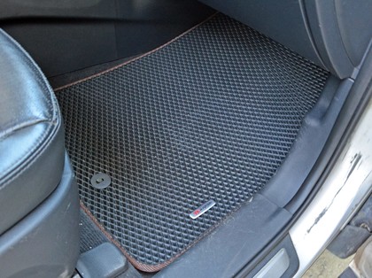 Ворсовые коврики на Hyundai Santa Fe III 2012 - 2019 в Иркутске